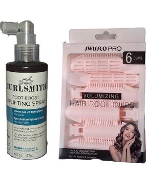 Curlsmith Root Boost Uplifting Spray & Hair Root Clips — NWOT
